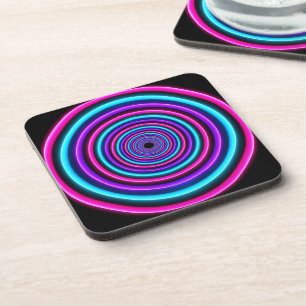 Neon Vortex Ringen Bier Onderzetter