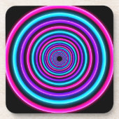 Neon Vortex Ringen Bier Onderzetter (Voorkant)