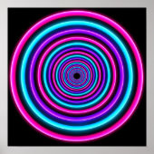 Neon Vortex Ringen Poster (Voorkant)