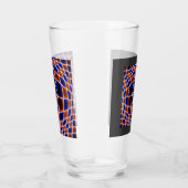 Neon Vortex Star Optical Illusion – Blue Orange Gl Glas (Rechts)