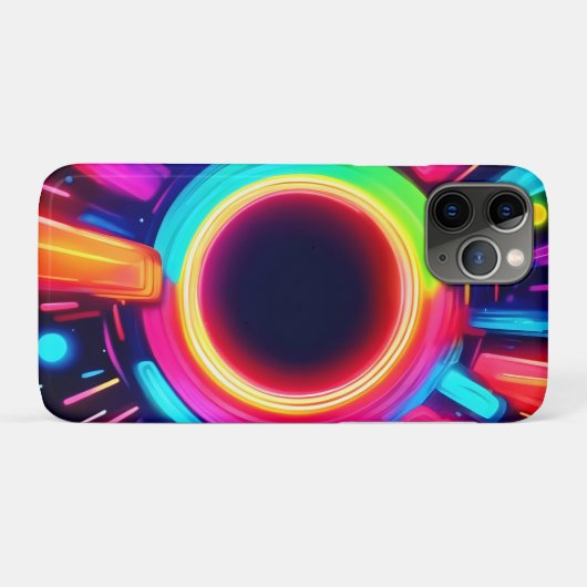 Neon Vortex van Lichtkunst Case-Mate iPhone Case (Achterkant (horizontaal))