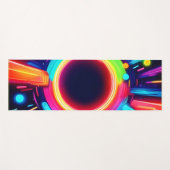 Neon Vortex van Lichtkunst Yogamat (Voorkant (horizontaal))