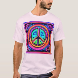 Neon Vredesmandala T-shirt