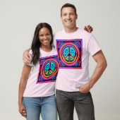 Neon Vredesmandala T-shirt (Unisex)