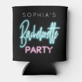 Neon vrijgezellenfeestje blikkoeler blikjeskoeler (Voorkant)