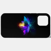 Neon vuurvlieg op zwart Case-Mate iPhone case (Achterkant (horizontaal))