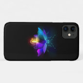 Neon vuurvlieg op zwart Case-Mate iPhone case (Achterkant (horizontaal))