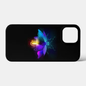 Neon vuurvlieg op zwart Case-Mate iPhone case (Achterkant (horizontaal))