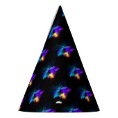 Neon vuurvlieg op zwart feesthoedjes (Links)