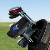 Neon vuurvlieg op zwart golfheadcover (Insitu)