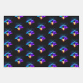 Neon vuurvlieg op zwart inpakpapier vel (Voorkant 2)