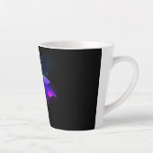 Neon vuurvlieg op zwart latte mok (Rechts)