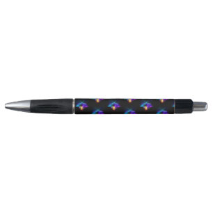 Neon vuurvlieg op zwart pen