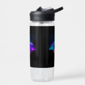 Neon vuurvlieg op zwart waterfles (Links)