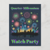 Neon Vuurwerk Uitnodiging • 1776–2026 Viering (Voorkant)