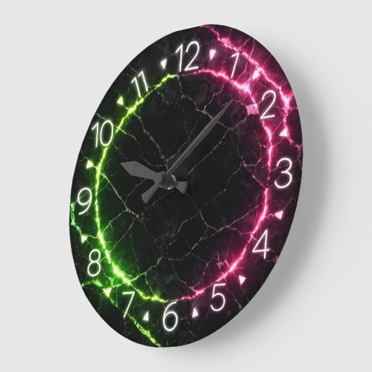 Neon Wall Clock Grote Klok (Hoek)