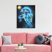 Neon Warewolf Canvas Afdruk (Insitu (Woonkamer))