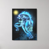 Neon Warewolf Canvas Afdruk (Voorkant)
