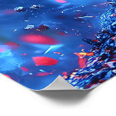 Neon Warlord – Bewaker van de blauwe maan Poster (Hoek)