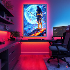 Neon Warlord – Bewaker van de blauwe maan Poster