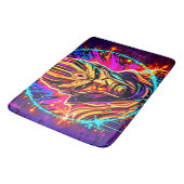 Neon Warrior Power Art Badmat (Gekanteld)
