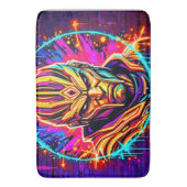 Neon Warrior Power Art Badmat (Voorkant Verticaal)