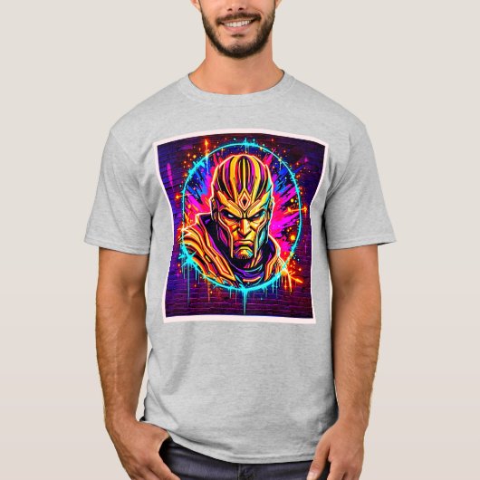 Neon Warrior Power Art T-shirt (Voorkant)