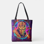 Neon Warrior Power Art Tote Bag (Achterkant)