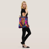 Neon Warrior Power Art Tote Bag (Op model)