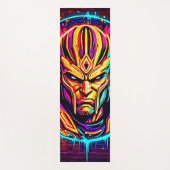 Neon Warrior Power Art Yogamat (Voorkant)