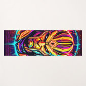 Neon Warrior Power Art Yogamat (Voorkant (horizontaal))