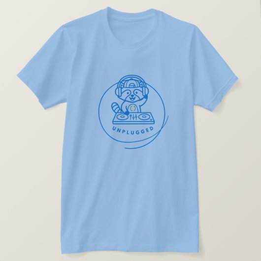Neon Wasbeer DJ T-Shirt (Design voorkant)