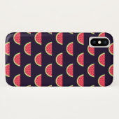 Neon Watermelon op Paars Patroon Case-Mate iPhone Case (Achterkant (horizontaal))