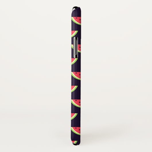 Neon Watermelon op Paars Patroon Case-Mate iPhone Case (Achterkant / rechts)