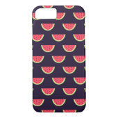 Neon Watermelon op Paars Patroon Case-Mate iPhone Case (Achterkant)