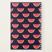 Neon Watermelon op Paars Patroon Planner (Achterkant)