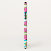 Neon Watermelon op Stripes Pattern Case-Mate iPhone Case (Achterkant / rechts)