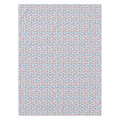 Neon Watermelon op Stripes Pattern Tafelkleed (Voorkant)