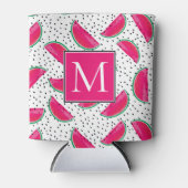 Neon Watermelon over het zaadpatroon Blikjeskoeler (Voorkant)