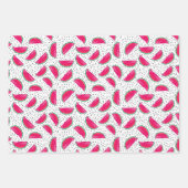 Neon Watermelon over het zaadpatroon Inpakpapier Vel (Voorkant 3)