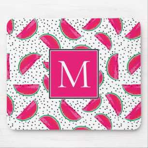 Neon Watermelon over het zaadpatroon Muismat