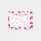 Neon Watermelon over het zaadpatroon Post-it® Notes (Voorkant)