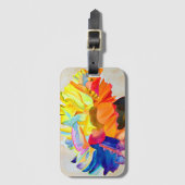 Neon waterverf bagagelabel (Voorkant (verticaal))