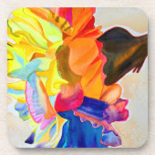 Neon waterverf bier onderzetter (Voorkant)