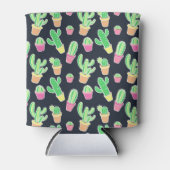 Neon Waterverf Cacti in Pots Pattern Blikjeskoeler (Voorkant)