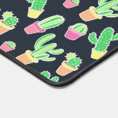 Neon Waterverf Cacti in Pots Pattern Bureaumat (Hoek)