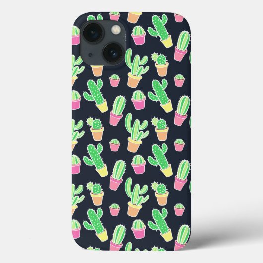 Neon Waterverf Cacti in Pots Pattern Case-Mate iPhone Case (Achterkant)