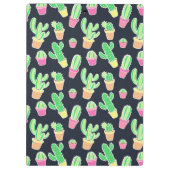 Neon Waterverf Cacti in Pots Pattern Klembord (Achterkant)
