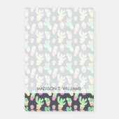 Neon Waterverf Cacti in Pots Pattern Post-it® Notes (Voorkant)