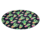 Neon Waterverf Cacti in Pots Pattern Snijplank (Hoek)